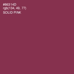 #86314D - Solid Pink Color Image
